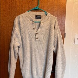 Men's Oversized Cable Knit Cotton Seater